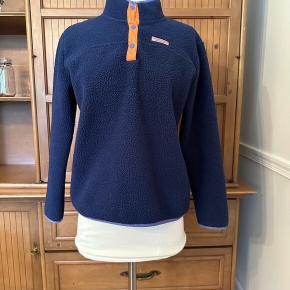 Vineyard Vines Youth Sherpa pullover, Boys XL - Picture 1 of 10